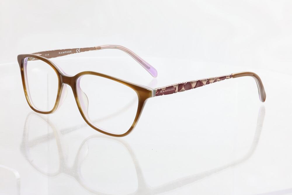 Rampage R175 BRN 52-16-135mm Eyeglass FRAMES ONLY - GOOD CONDITION - READ